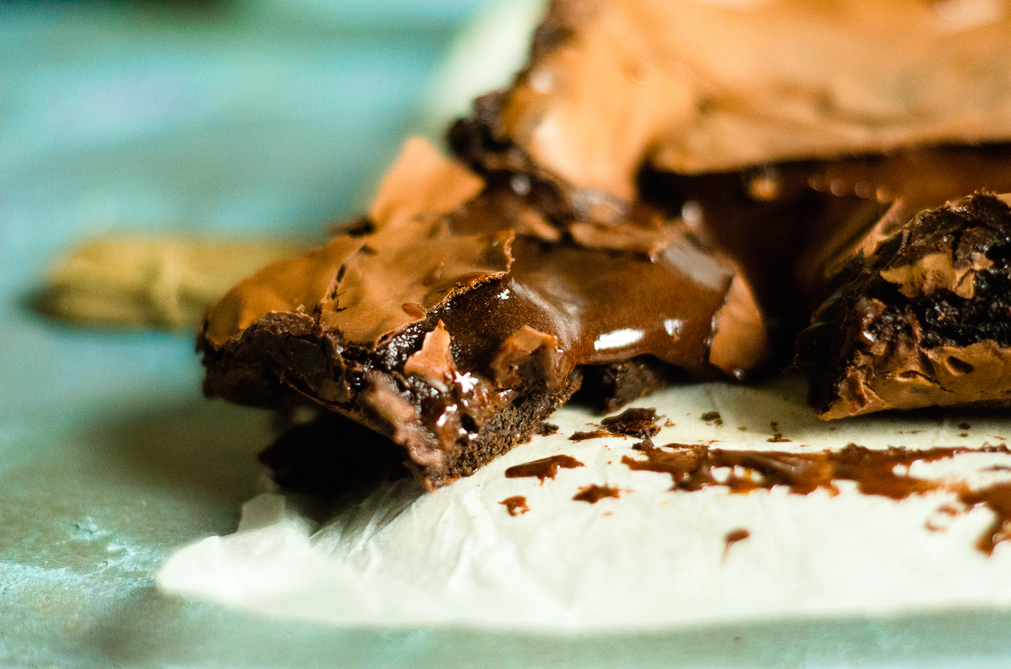 Double Chocolate Ooey Gooey Bars - Sweet Savory Sour